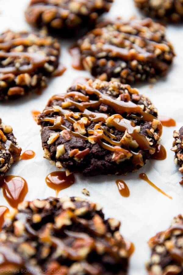 <p>In Arkansas, cocoa, pecans and caramel combine to form the decadent, chocolate turtle cookie. The fudgy treats are soft with just the right amount of crunch, making them statewide favorites.</p><p>Get the recipe from <a href="https://sallysbakingaddiction.com/2013/12/11/chocolate-turtle-cookies/" rel="nofollow noopener" target="_blank" data-ylk="slk:Sally's Baking Addiction;elm:context_link;itc:0;sec:content-canvas" class="link ">Sally's Baking Addiction</a>.</p>