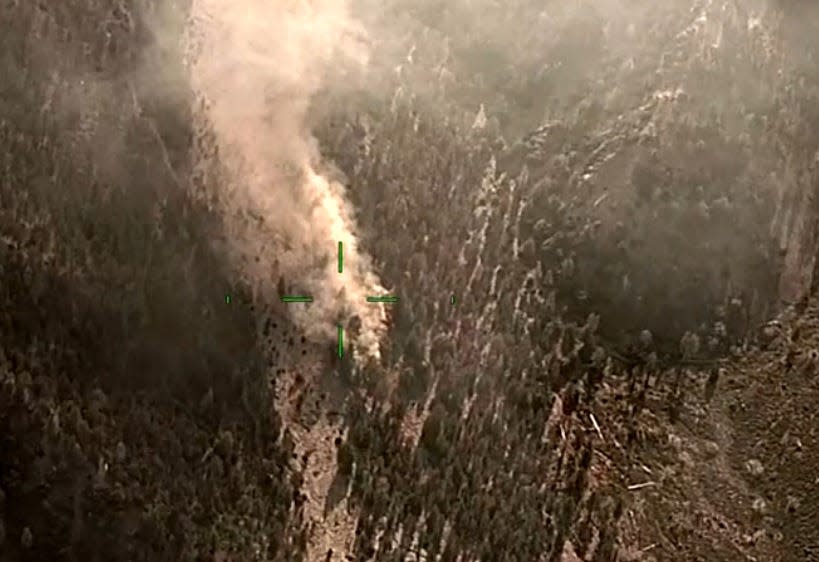 For the second time this year, firefighters battled a vegetation fire that started near Lytle Creek in the San Bernardino National Forest west of the Cajon Pass.