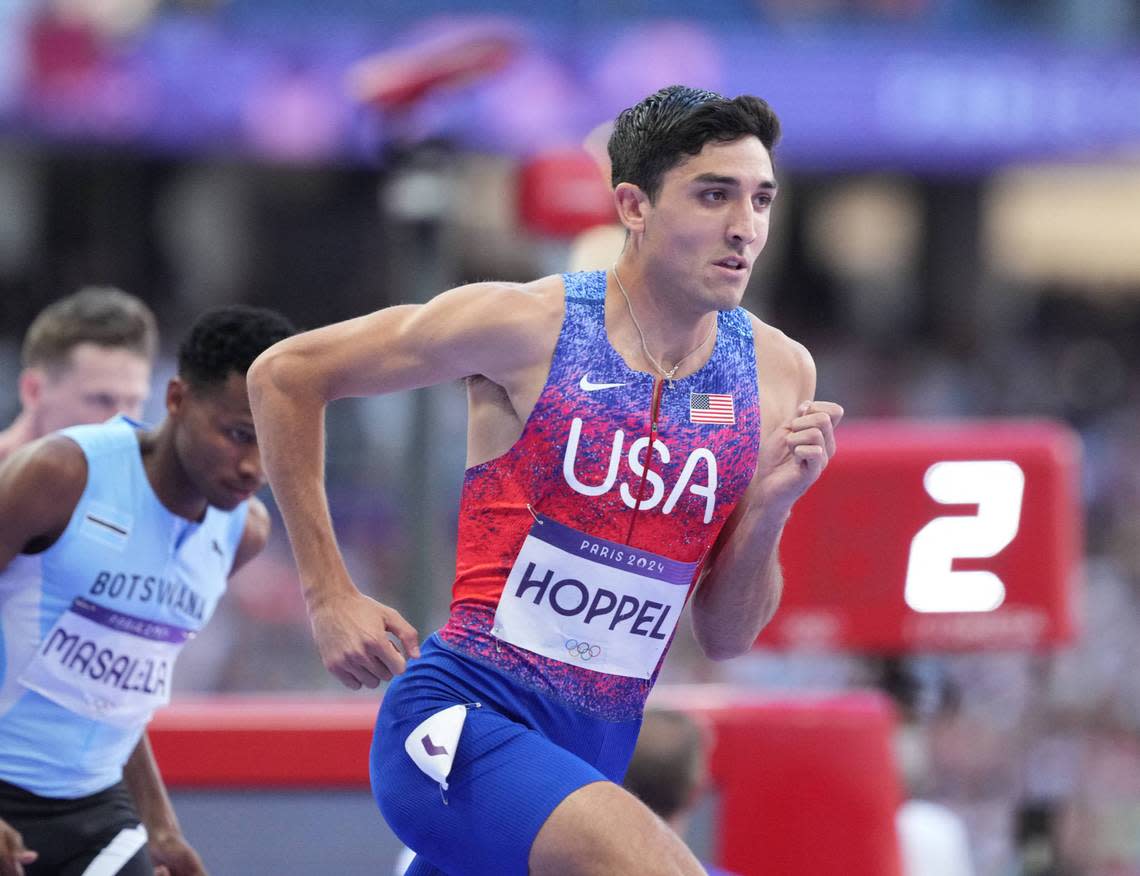 Former KU runner Bryce Hoppel sets American record, places 4th in 800