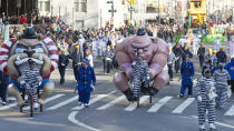 <p>Many people wouldn’t consider offering to work on Thanksgiving morning. However, more than 4,000 Macy’s employees from across the Northeast volunteer their time to the parade most years. Staffers serve in a wide variety of roles, including balloon handlers and balloon pilots.</p> <p>Despite the sheer volume of volunteers, each person is assigned a costume to wear during the parade. Operations are so well organized that each volunteer can get dressed and ready within a two-hour window.</p>