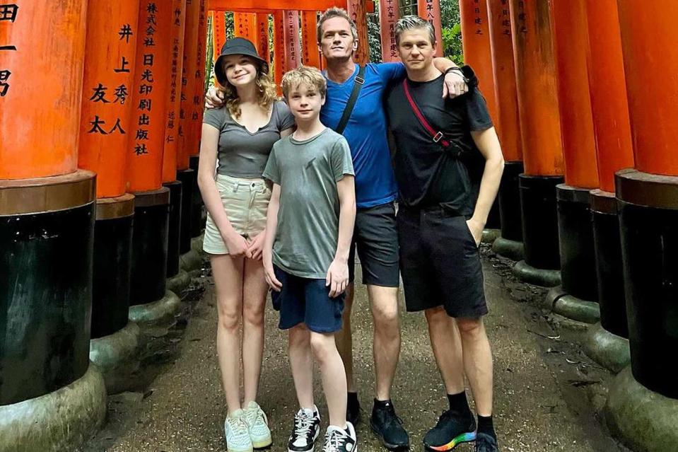 <p>Neil Patrick Harris/Instagram</p> Neil Patrick Harris and his family in Japan