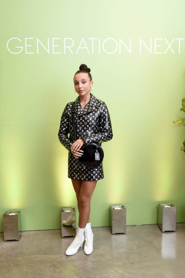 Emma Chamberlain in Louis Vuitton at the <em>Teen Vogue</em> Generation Next party. Photo: Ilya S. Savenok/Getty Images