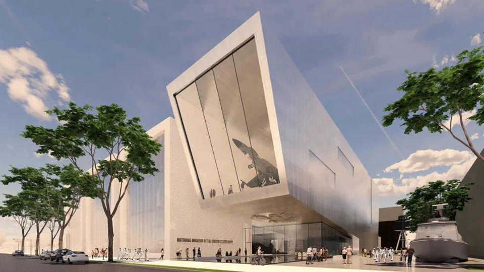 Now in the conceptual stage, the Navy envisions the future museum with greater public access, a new building, ceremonial courtyard and potential renovation of existing historical buildings. (U.S. Navy)