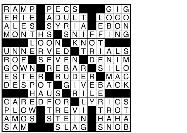 unnerved crossword clue –
