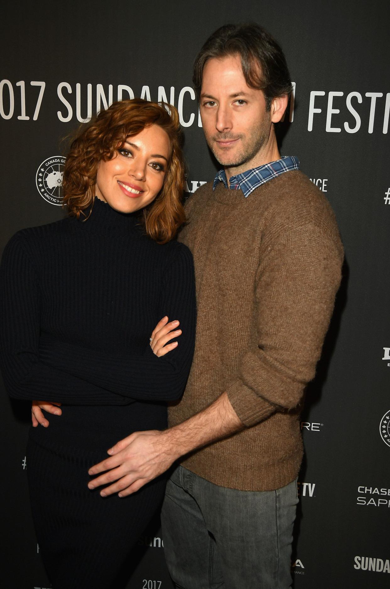 Aubrey Plaza and Jeff Baena attend "The Little Hours" premiere in 2017. (Photo: George Pimentel via Getty Images)