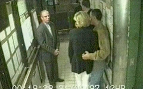 Diana and Dodi's final embrace was caught on camera at Paris's Ritz Hotel as they waited for their car. - Credit: PA