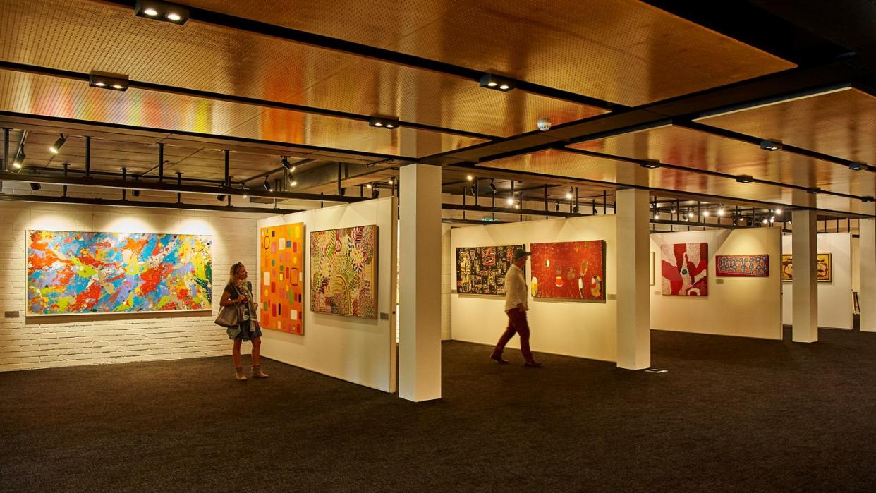 gallery of aboriginal art at leewin estate winery in aboriginal art
