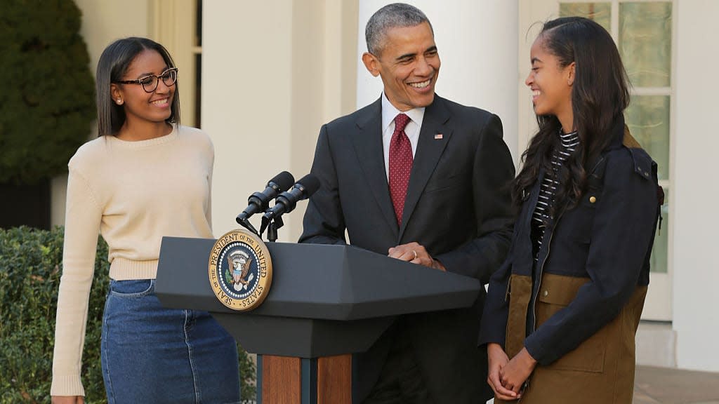 Barack Obama, Sasha Obama, Malia Obama, Obama dad jokes, Black celebrity fathers, Black celebrity dads, Father's Day, theGrio.com