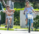 <p>Camila Cabello and boyfriend Shawn Mendes hit the streets for a bike ride on Monday in sunny Miami.</p>