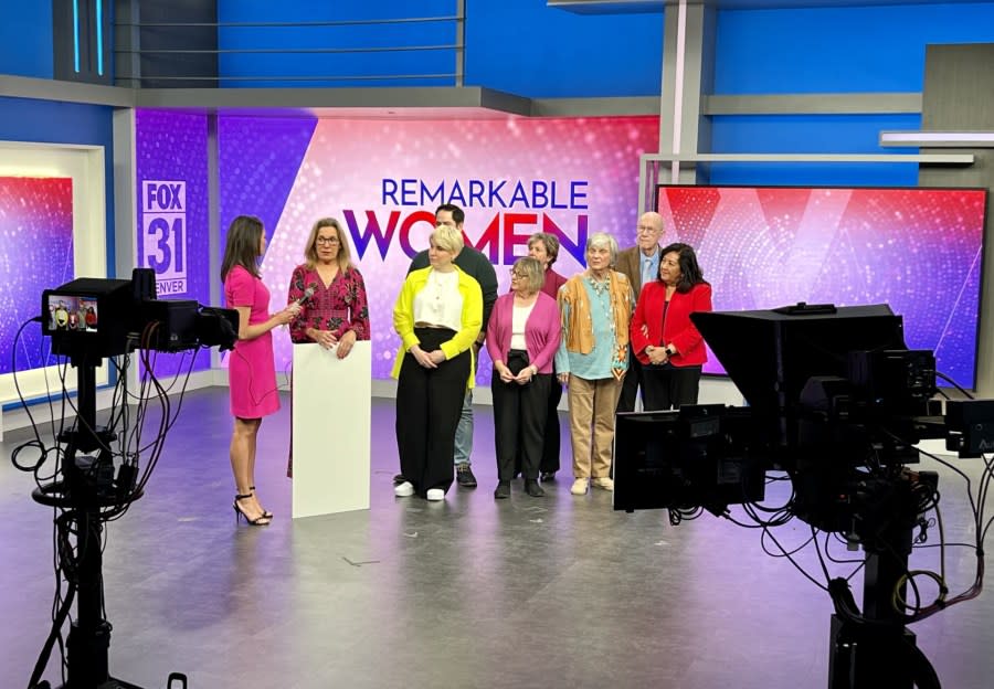 The finalists for 2024's ‘Remarkable Woman of Denver’ and those who nominated them in the FOX31 studio.
