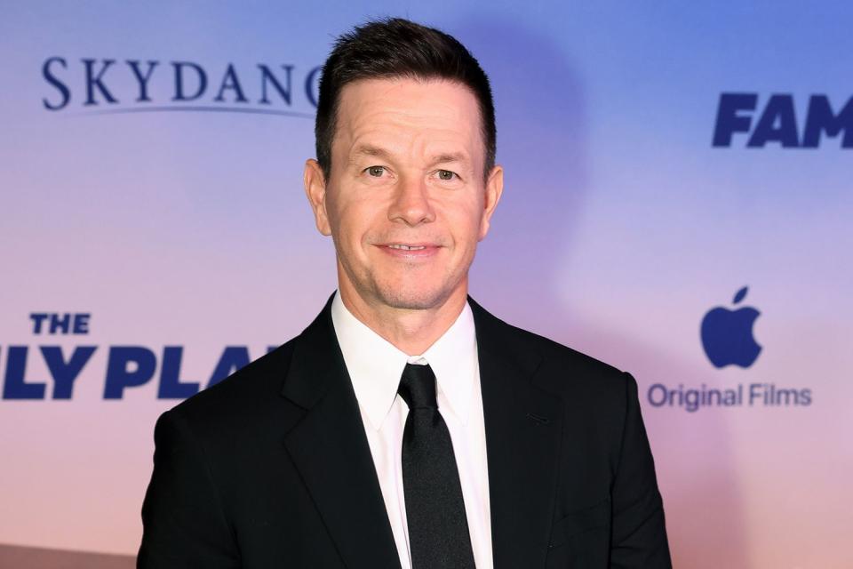 <p>Paul Citone/Variety via Getty</p> Mark Wahlberg at the world premiere of "The Family Plan"