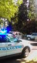 A police officer points his gun at Keith Scott in Charlotte, North Carolina, U.S. in this still image taken from video, received by Reuters, September 23, 2016. Courtesy of the Scott family/Handout via Reuters