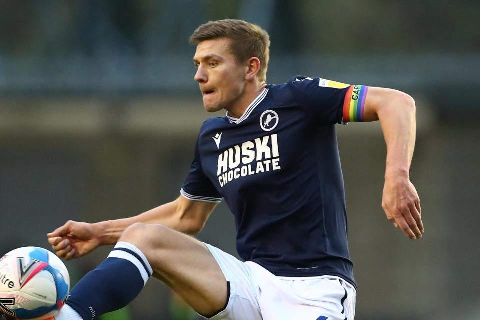 <p>On the scoresheet: Shaun Hutchinson netted Millwall’s second goal at Boreham Wood</p> (Getty Images)