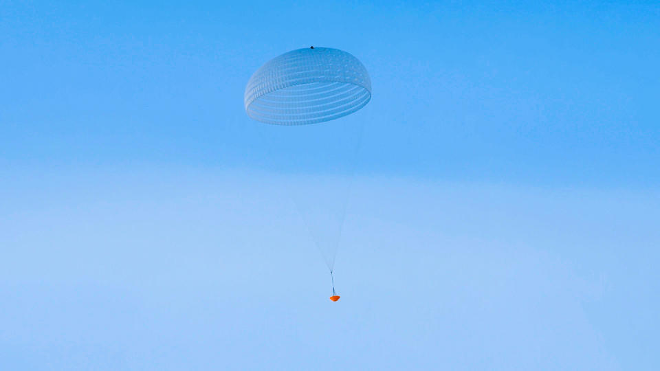 The European Space Agency has put one of ExoMars' landing parachutes to the