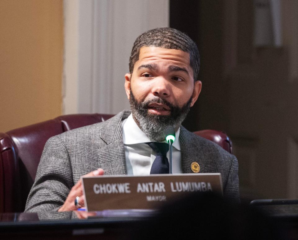 On Tuesday, Jackson Mayor Chokwe Antar Lumumba, seen here in this March 19 file photo, released a statement on the passing of the garbage contract.