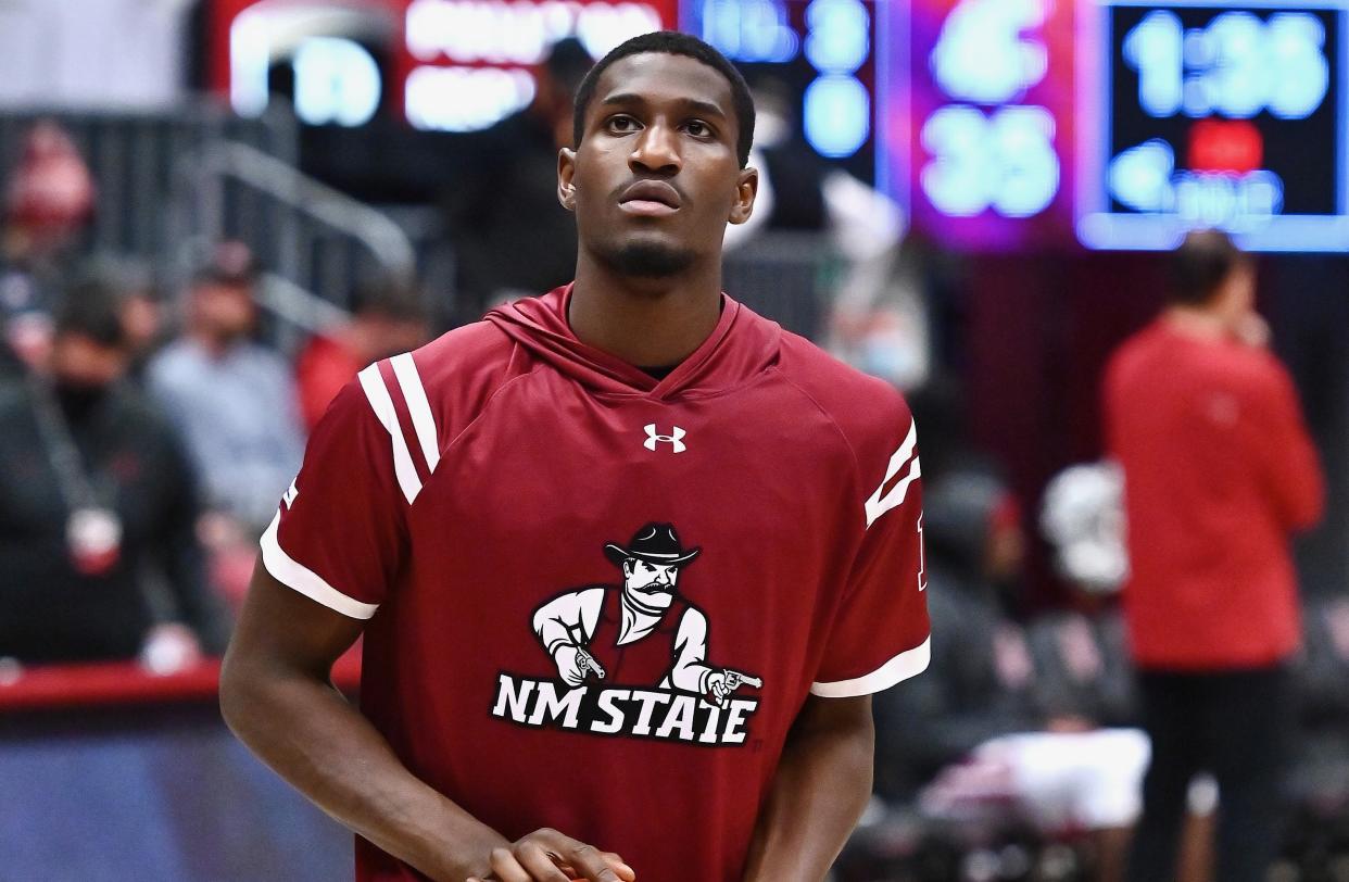 Former New Mexico State forward Mike Peake won't face charges for his involvement in a fatal shooting. (James Snook/Reuters)