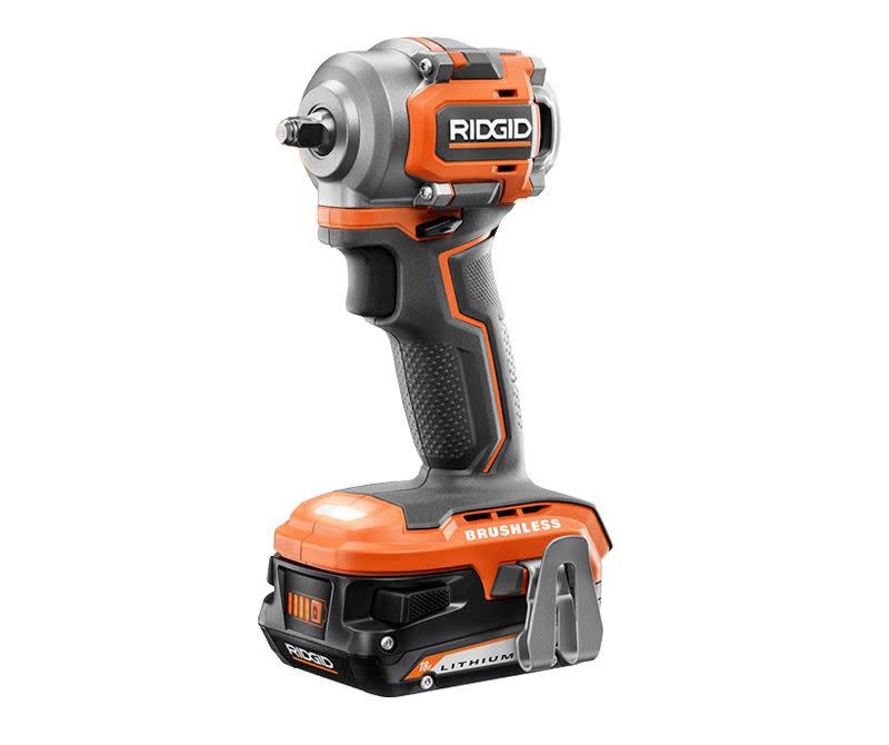 <p><a href="https://go.redirectingat.com?id=74968X1596630&url=https%3A%2F%2Fwww.homedepot.com%2Fp%2FRIDGID-18V-SubCompact-Brushless-Cordless-1-2-in-Impact-Wrench-Kit-with-2-0-Ah-Battery-18V-Charger-and-Bag-R87208K%2F316182211&sref=https%3A%2F%2Fwww.popularmechanics.com%2Fhome%2Ftools%2Freviews%2Fg2028%2Fthe-best-impact-wrenches%2F" rel="nofollow noopener" target="_blank" data-ylk="slk:Shop Now;elm:context_link;itc:0;sec:content-canvas" class="link rapid-noclick-resp">Shop Now</a></p><p>18V SubCompact 1/2-Inch Impact Wrench</p><p>homedepot.com</p><p>$189.00</p>