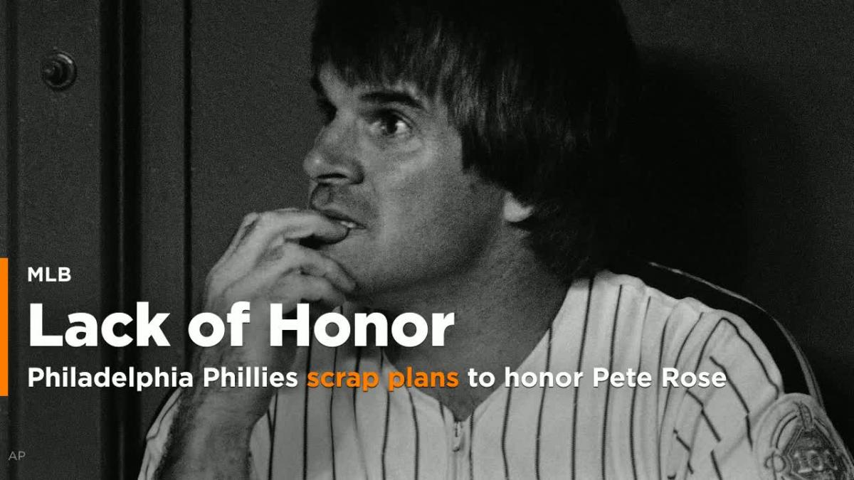 Philadelphia Phillies scrap plans to honor Pete Rose