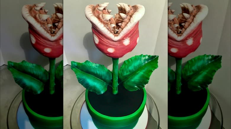 piranha plant cake