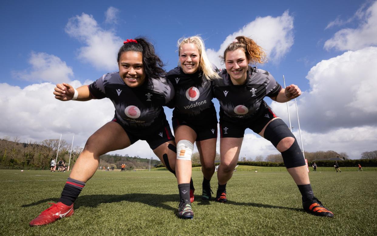 Sisilia Tuipulotu, Kelsey Jones and Gwenllian Pyrs have powered Wales to two wins from two in their opening Six Nations matches - Gareth Everett