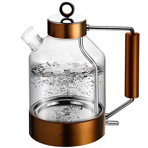 7) Copper Glass Electric Tea Kettle