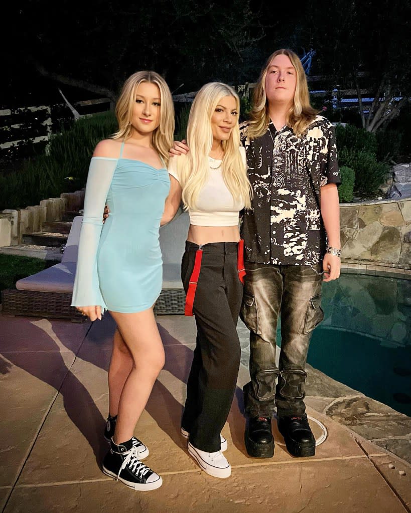 Tori Spelling Can't Believe Son Liam and Daughter Stella Are 'Grown,' Sends Them Off to Homecoming