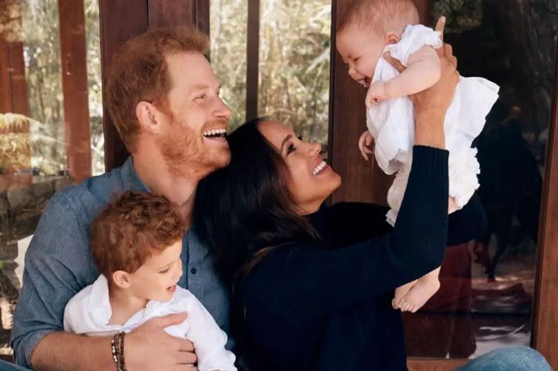 alexilubomirski/Instagram - The Duke and Duchess of Sussex, Archie and Lilibet.