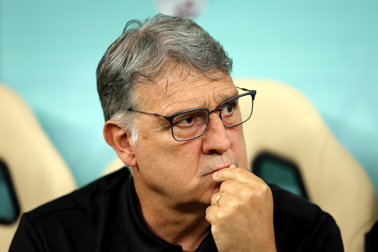 Gerardo Martino se convirtió en el peor entrenador de México en cuanto a Mundiales desde Argentina 1978 (Foto: Patrick Smith - FIFA/FIFA via Getty Images)