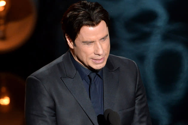 John Travolta bei seinem Oscar-Versprecher am vergangenen Sonntag. (Bild: Getty Images)