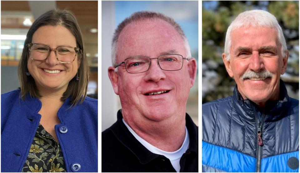 Carleigh Beriont is challenging incumbents Rich Sawyer and Jim Waddell at the March 12 election.