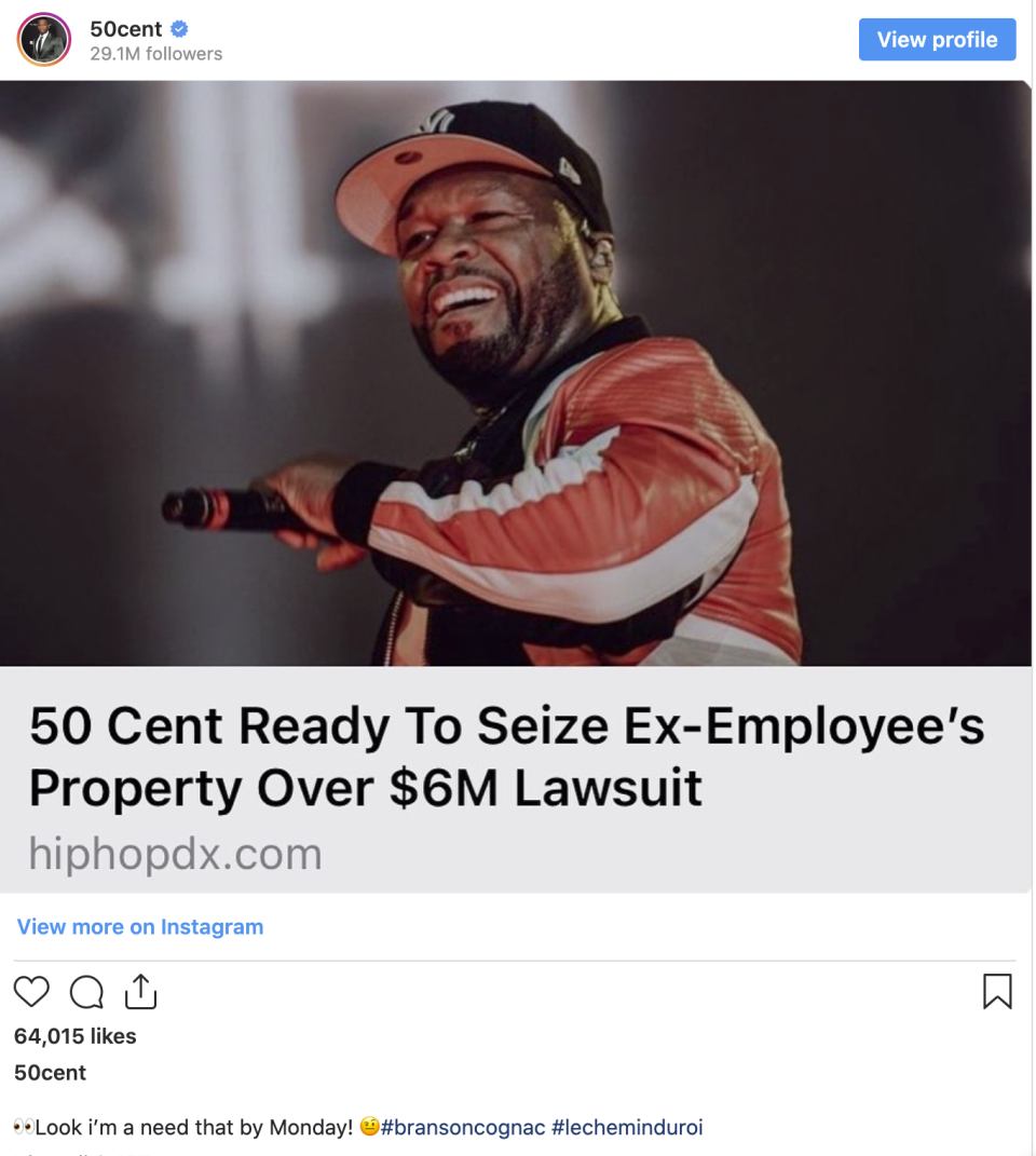 50 Cent Instagram