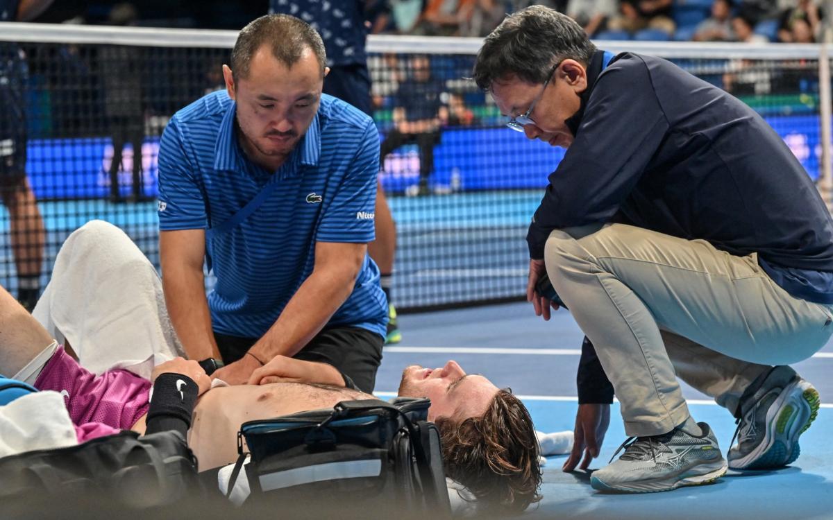 Jack Draper retires hurt in Tokyo weeks after criticising ‘mental’ tennis schedule