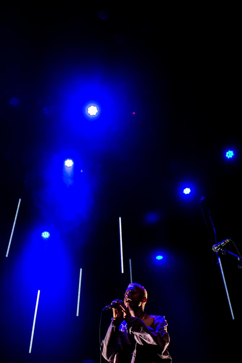 Alyx Rush performs during Mission Creek Festival, Thursday, April 7, 2022, at the Englert Theatre in Iowa City, Iowa.