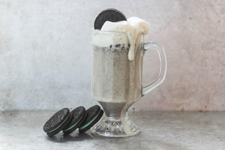 Oreo Mint White Hot Chocolate