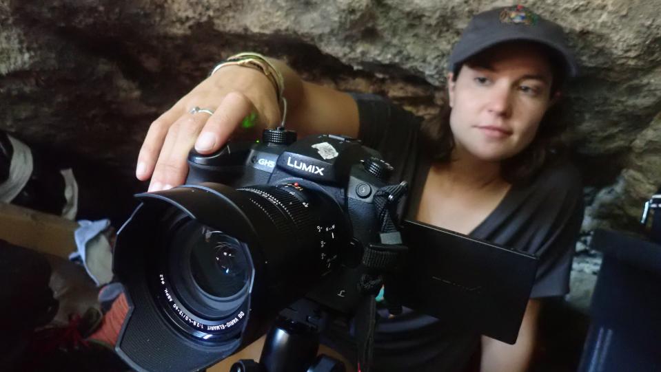 Pippa Ehrlich readies a camera. (Courtesy photo / Copyright The Sea Change Project)