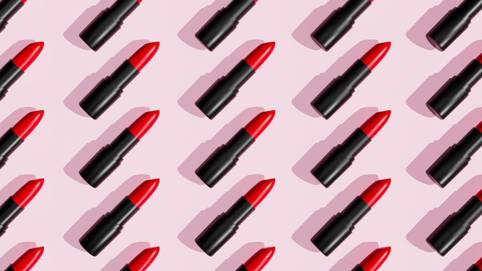  red lipsticks lined up