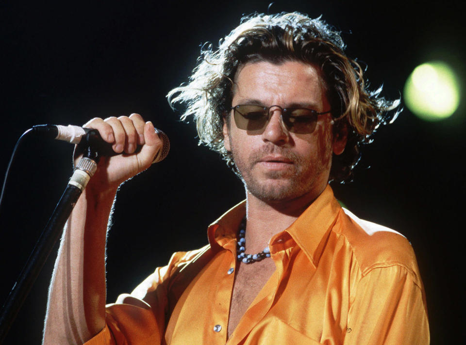 Michael Hutchence, cantante de la banda australiana INXS (AP)