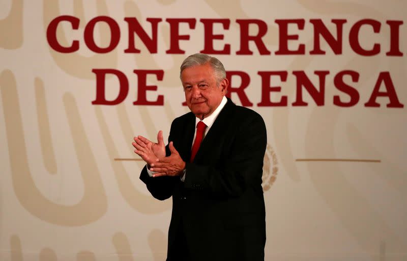 Mexico's President Obrador holds a news conference in Mexico City