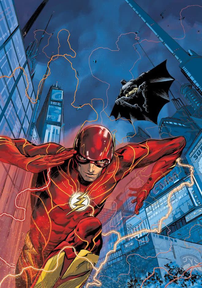 HQ deve aprofundar a relação entre Bruce Wayne e Barry Allen para além daquilo que o cinema vai mostrar (Imagem: Divulgação/DC Comics)