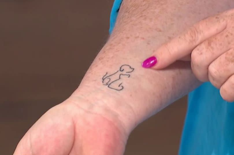 Coleen Nolan showed off her new tattoo