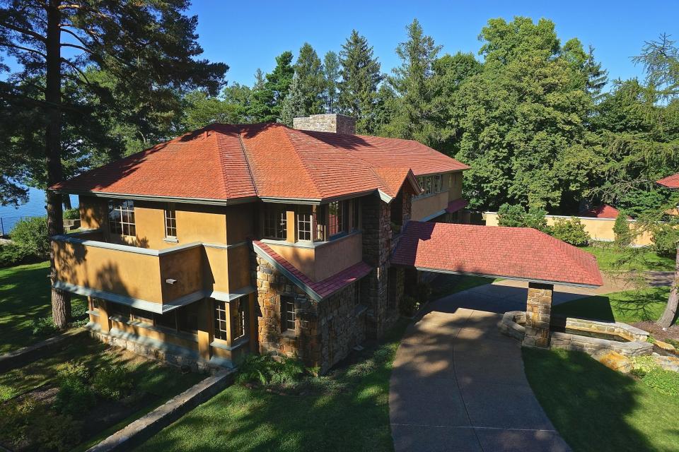 Designed by Frank Lloyd Wright in the late 1920s, Graycliff was recently restored to its former glory.