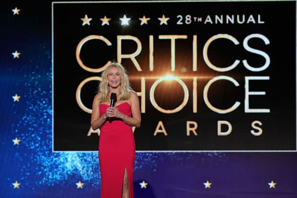 PHOTO: Host Chelsea Handler speaks onstage during the 28th Annual Critics Choice Awards at Fairmont Century Plaza, Jan. 15, 2023, in Los Angeles. (Kevin Winter/Getty Images for Critics Choice)
