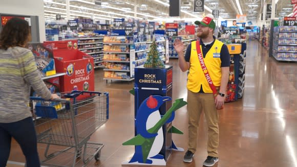 Wal-Mart greeter.