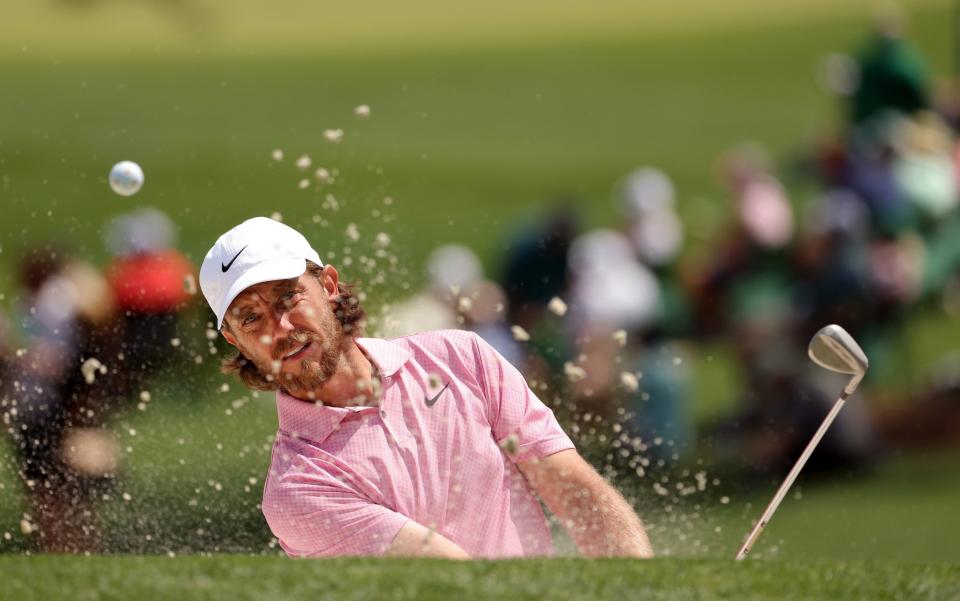 Tommy Fleetwood playing in the Par Three contest