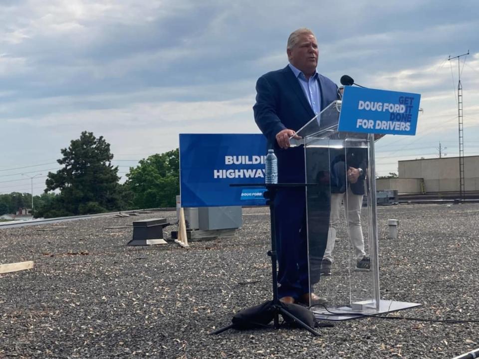Doug Ford visited Ottawa on Monday and said he wants to end MPP allowances. (Rémi Authier / CBC - image credit)