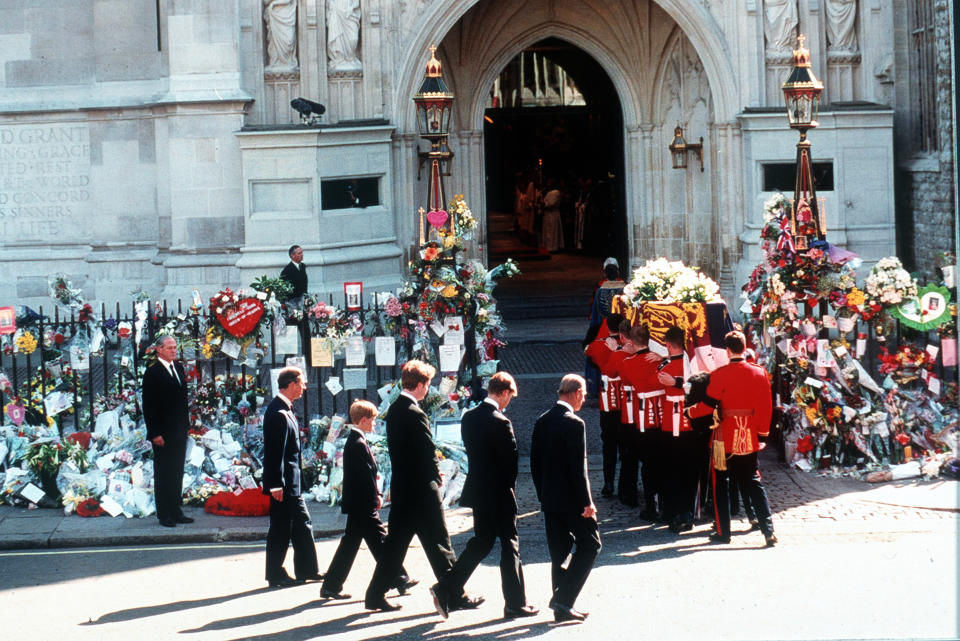 Diana's funeral procession