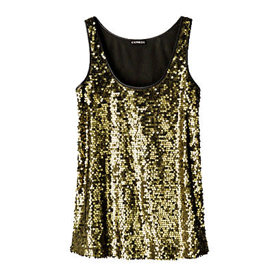 Express Sequin Front Tank