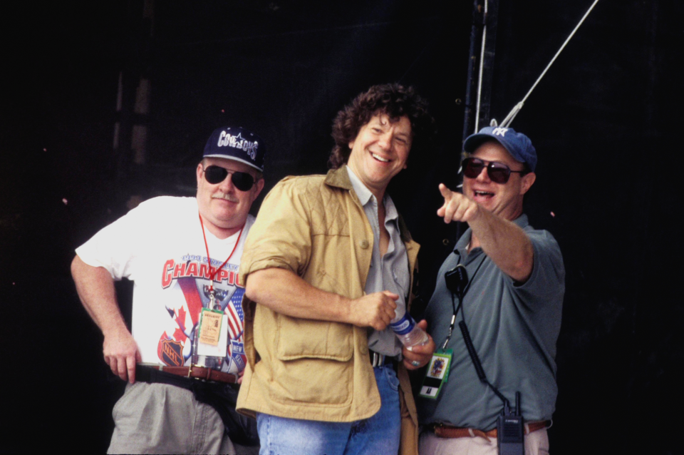 Michael Lang (center) and John Scher (R) in Trainwreck: Woodstock '99<span class="copyright">Netflix</span>