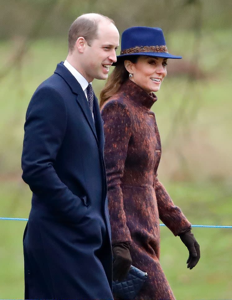 members of the royal family attend sunday church service at sandringham