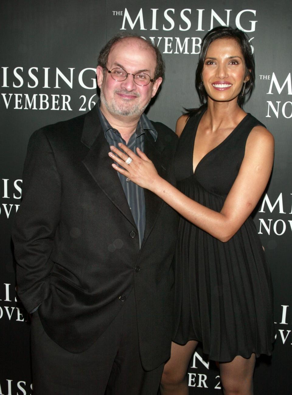 Salman Rushdie and Padma Lakshmi